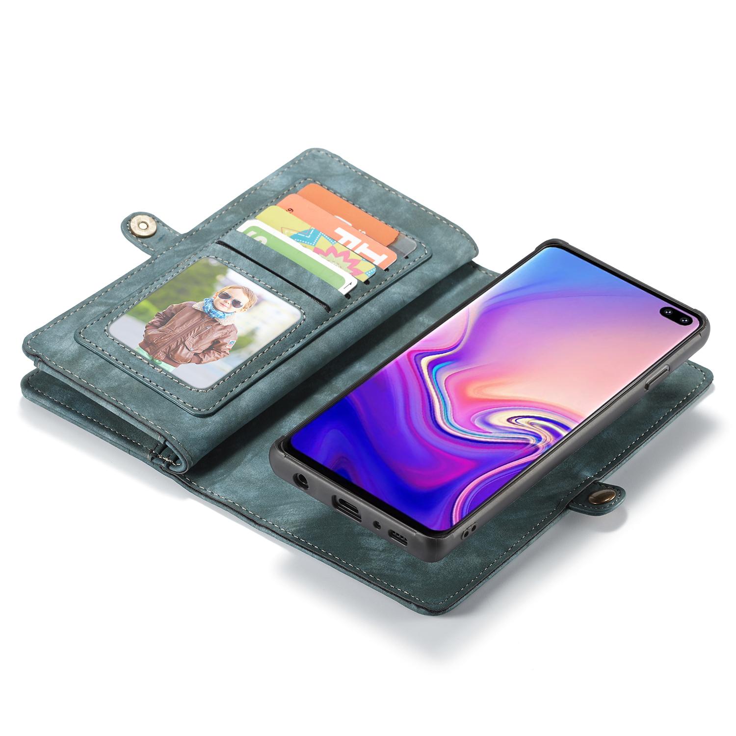 Multi-slot Suojakotelo Samsung Galaxy S10 sininen