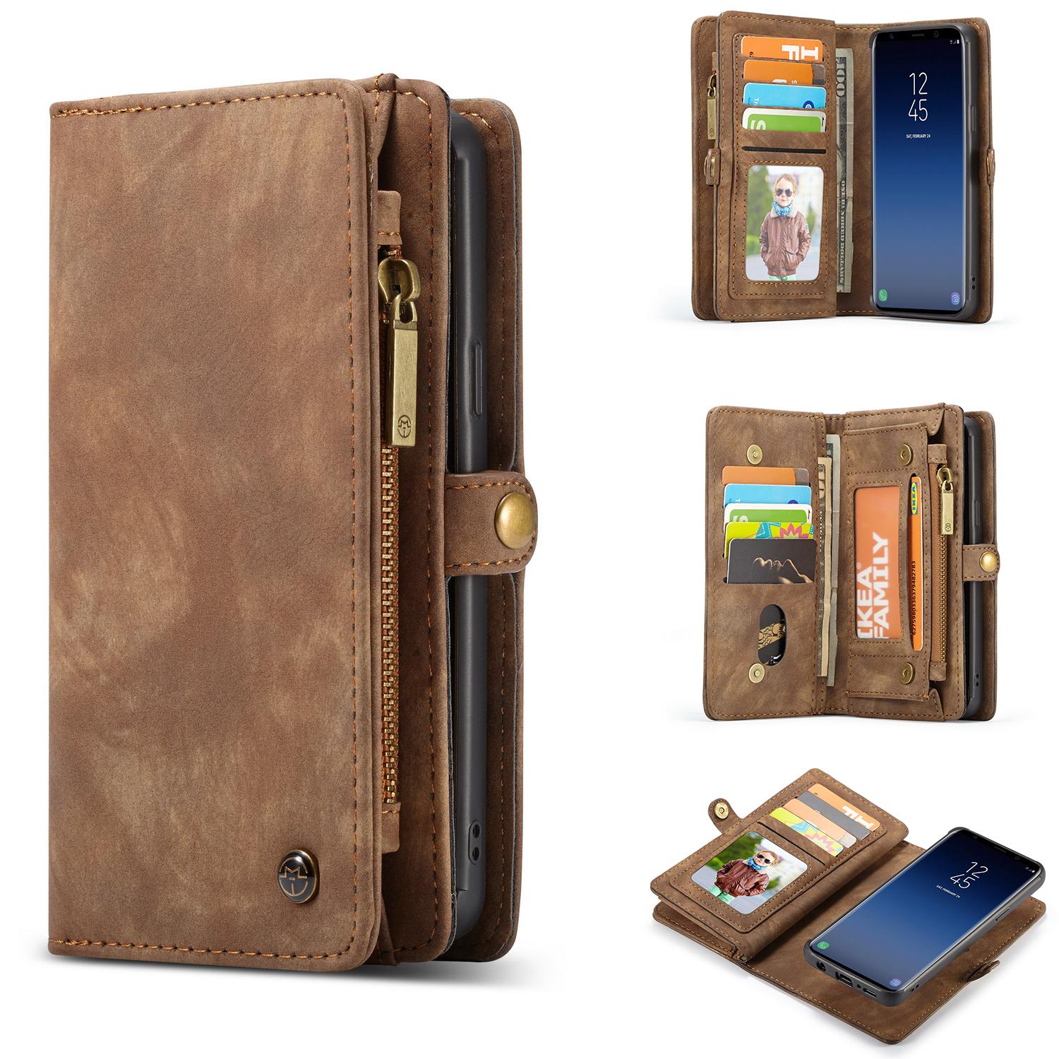 Multi-slot Suojakotelo Samsung Galaxy S9 Ruskea