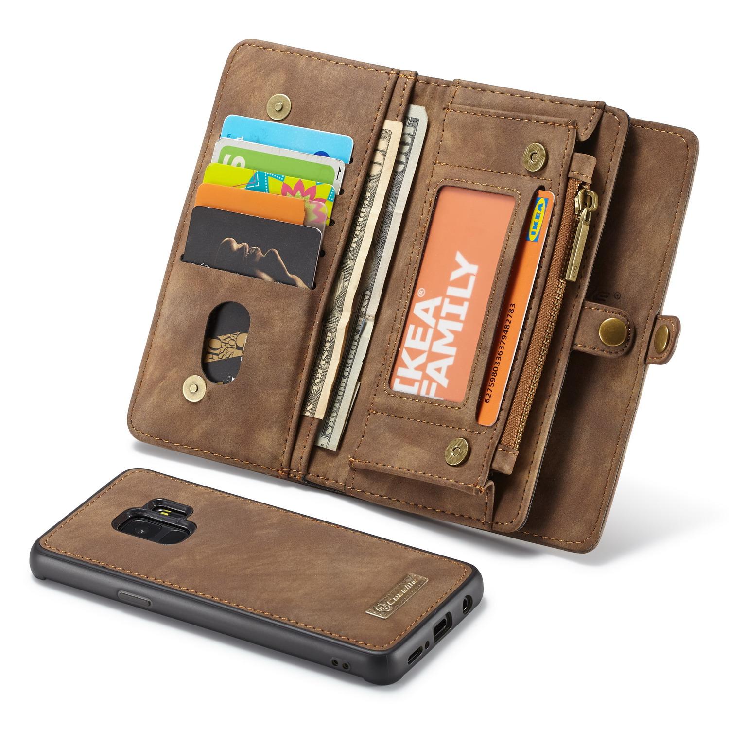 Multi-slot Suojakotelo Samsung Galaxy S9 Ruskea