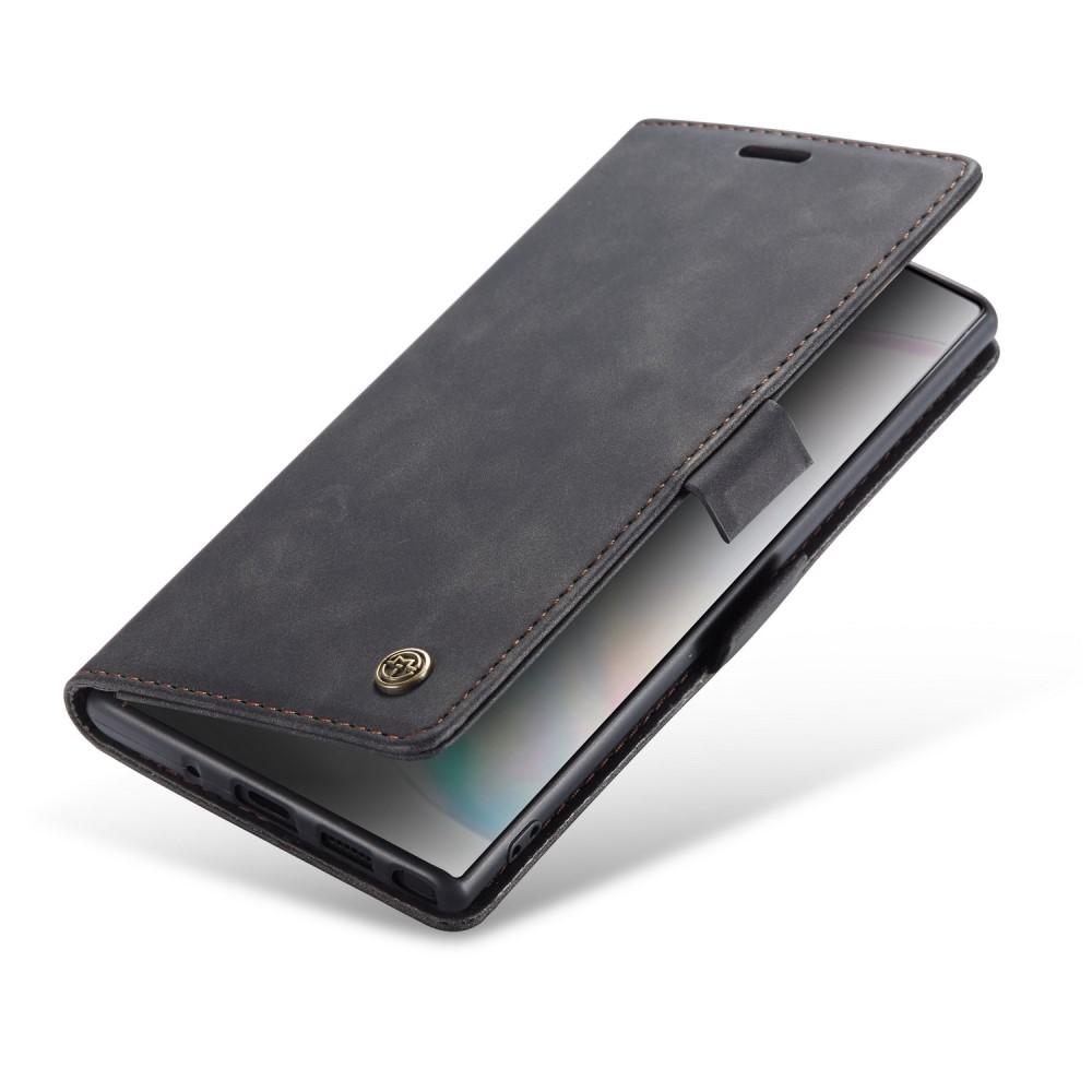 Slim Lompakkokotelo Samsung Galaxy Note 10 Plus Musta