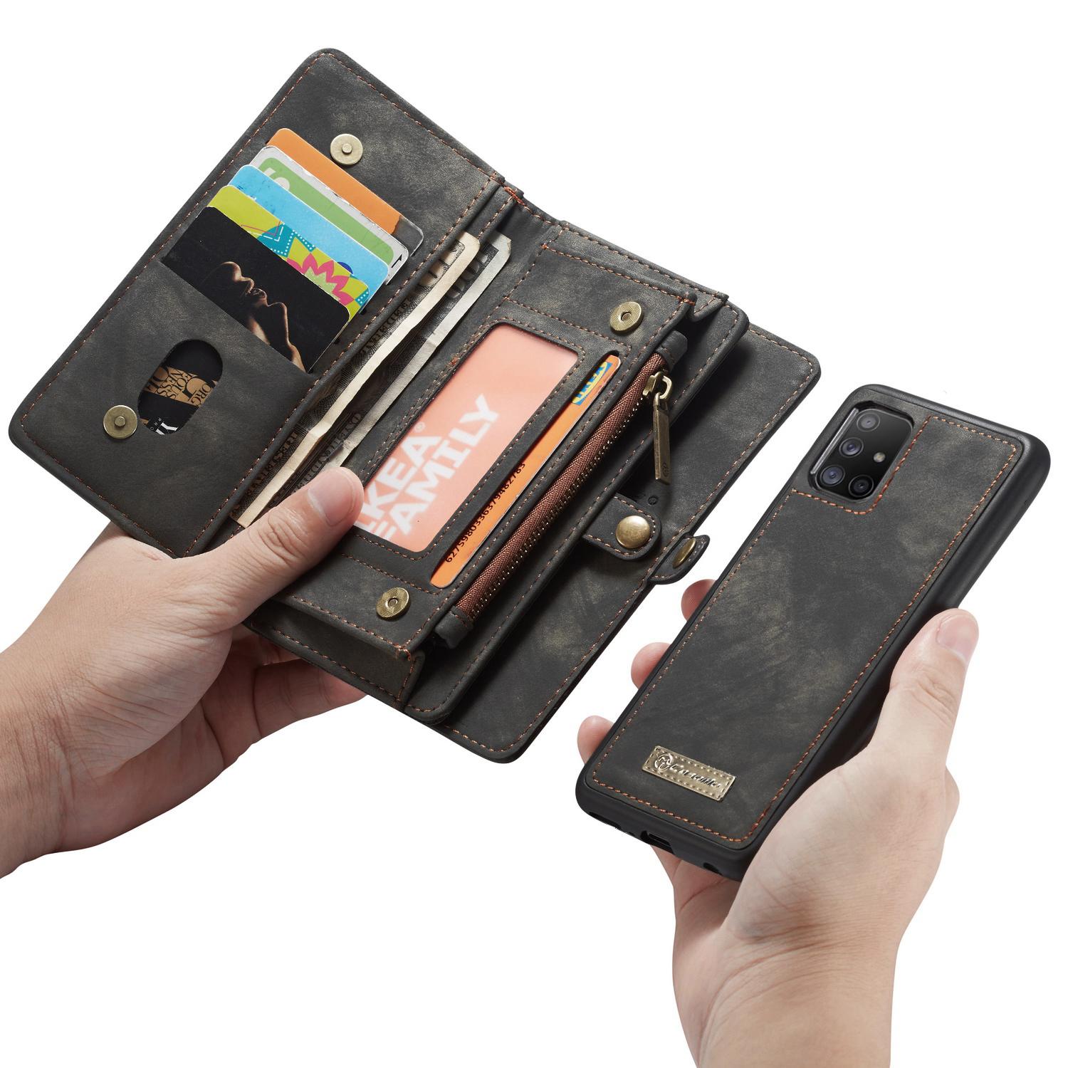Multi-slot Suojakotelo Samsung Galaxy A51 Harmaa