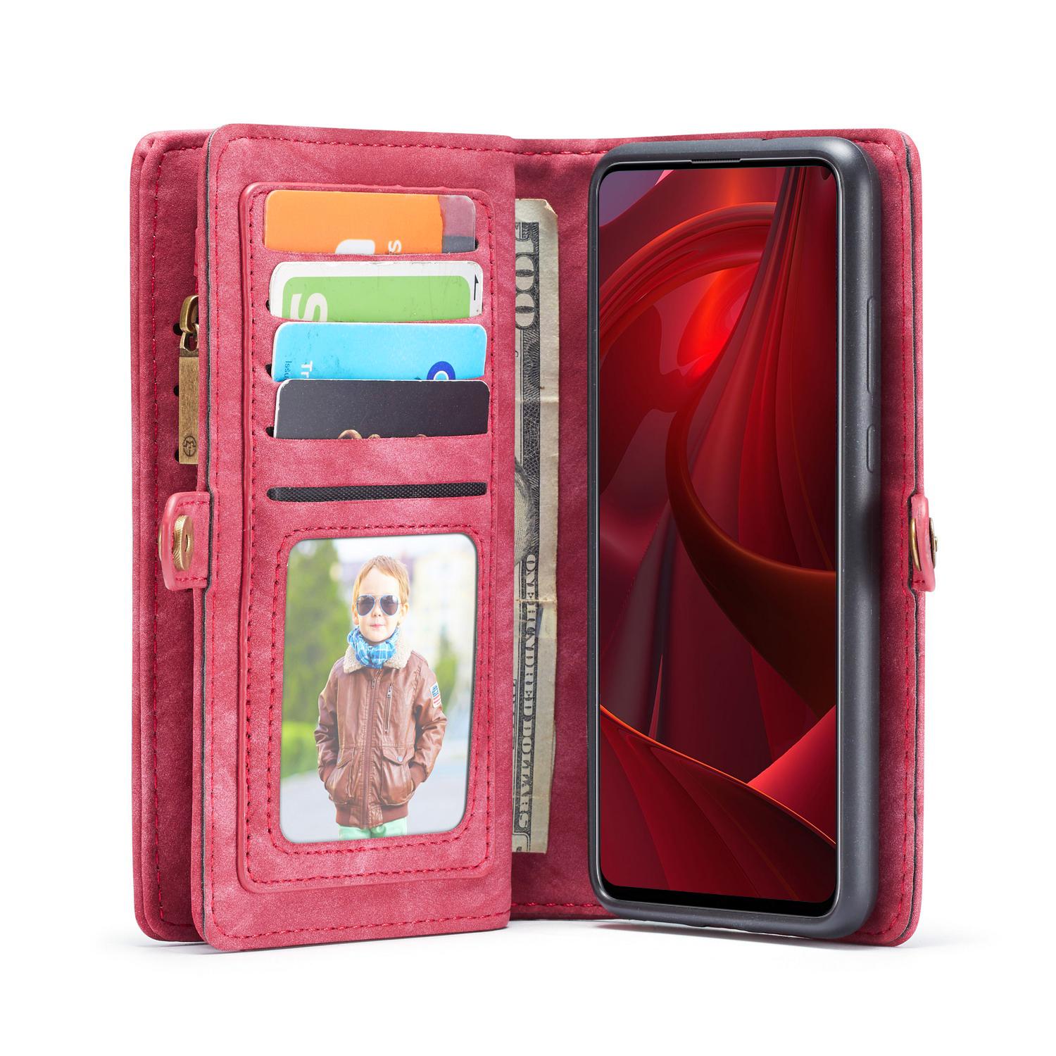 Multi-slot Suojakotelo Samsung Galaxy A51 Punainen