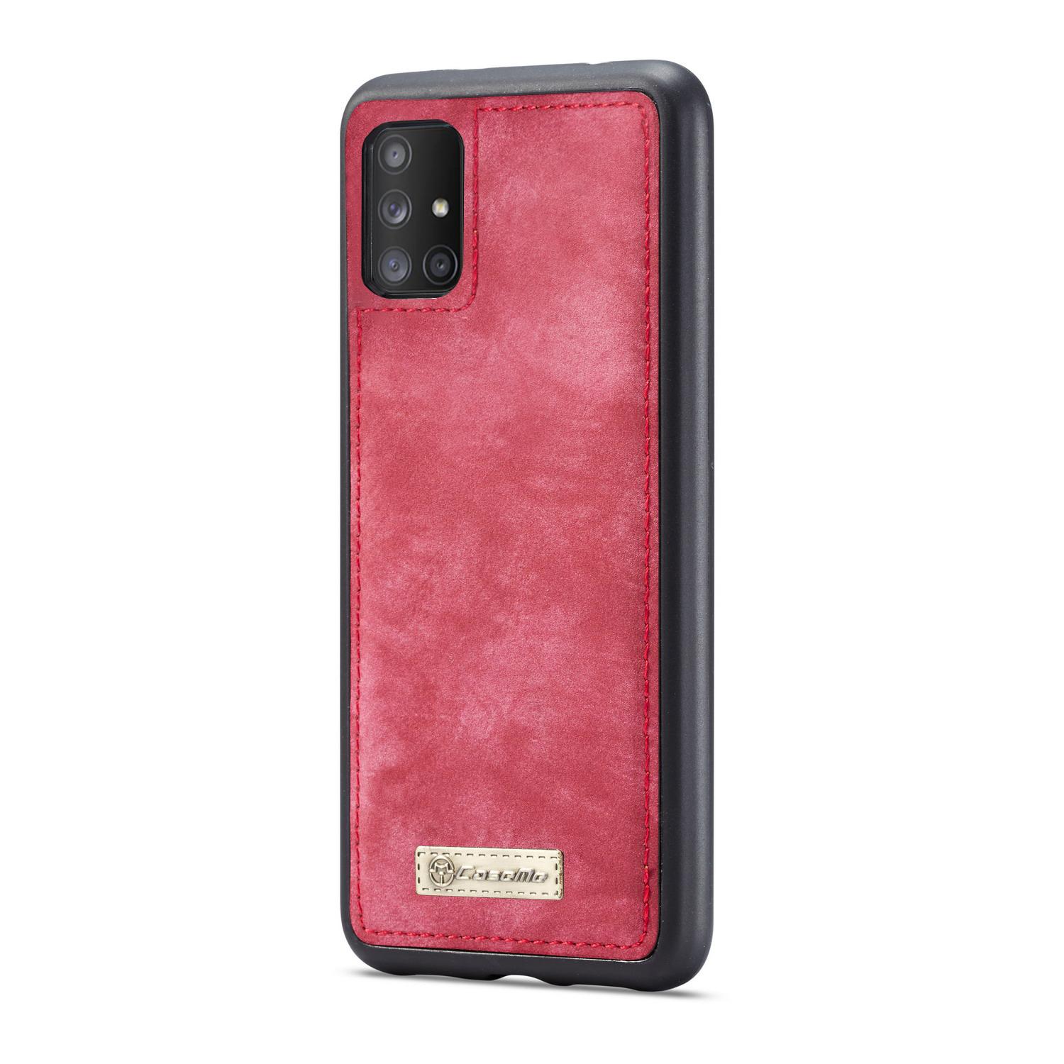 Multi-slot Suojakotelo Samsung Galaxy A71 Punainen