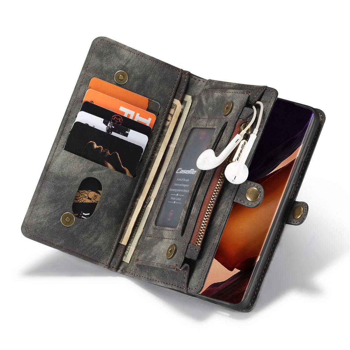 Multi-slot Suojakotelo Samsung Galaxy Note 20 Ultra Harmaa