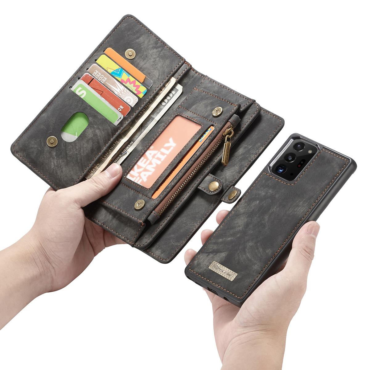 Multi-slot Suojakotelo Samsung Galaxy Note 20 Ultra Harmaa