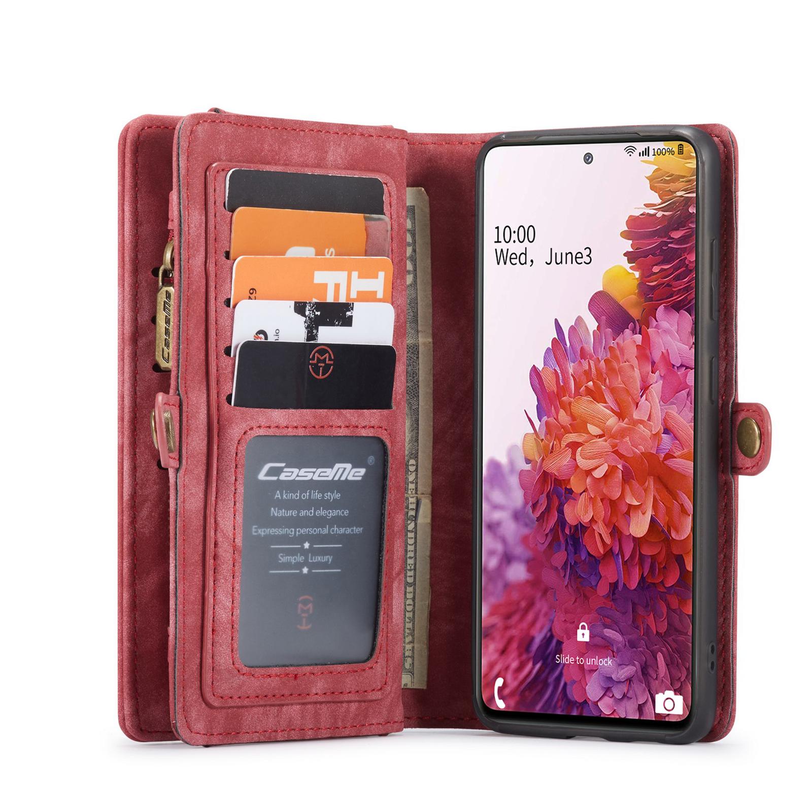 Multi-slot Suojakotelo Galaxy S20 FE punainen