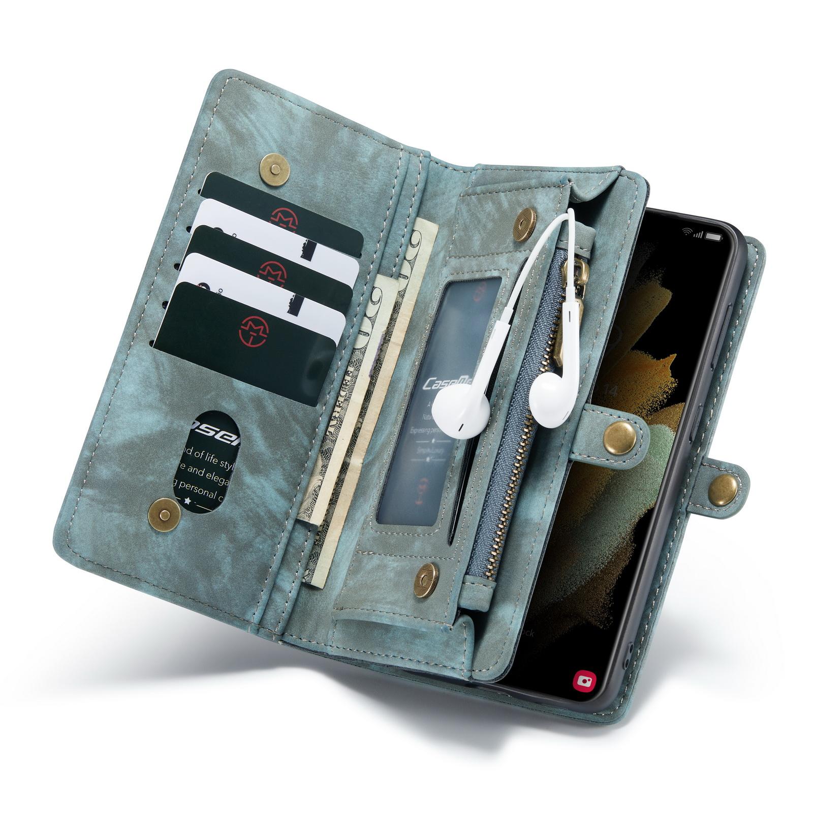 Multi-slot Suojakotelo Samsung Galaxy S21 Plus Sininen