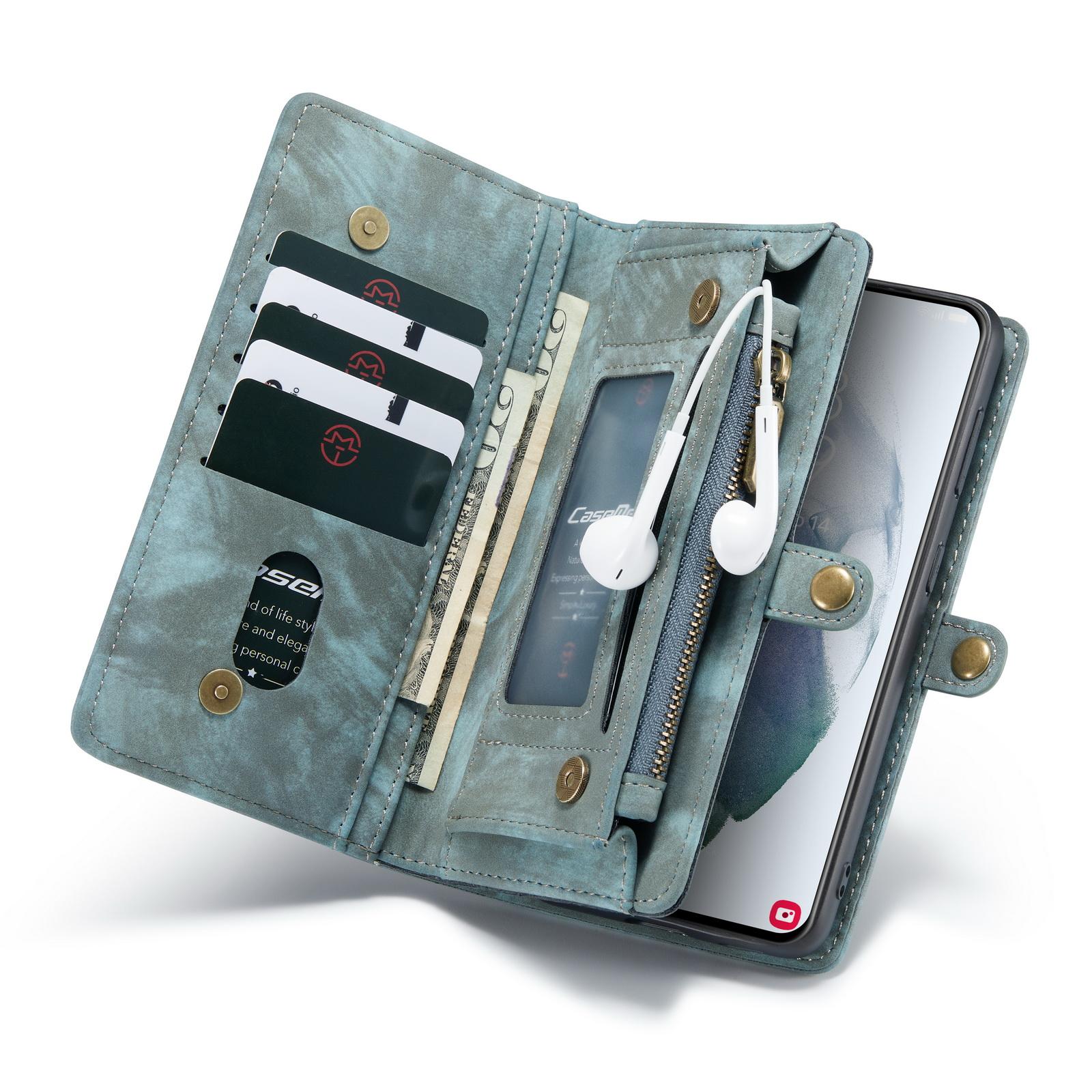 Multi-slot Suojakotelo Samsung Galaxy S21 Ultra Sininen
