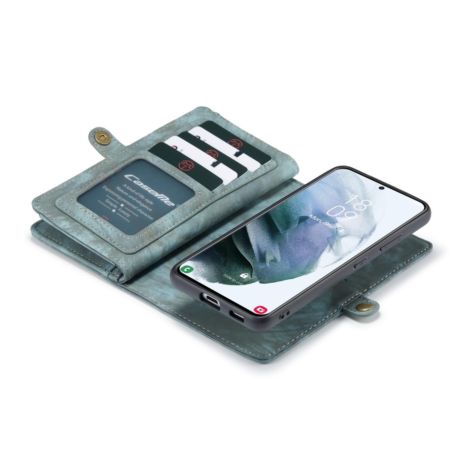 Multi-slot Suojakotelo Samsung Galaxy S21 Ultra Sininen