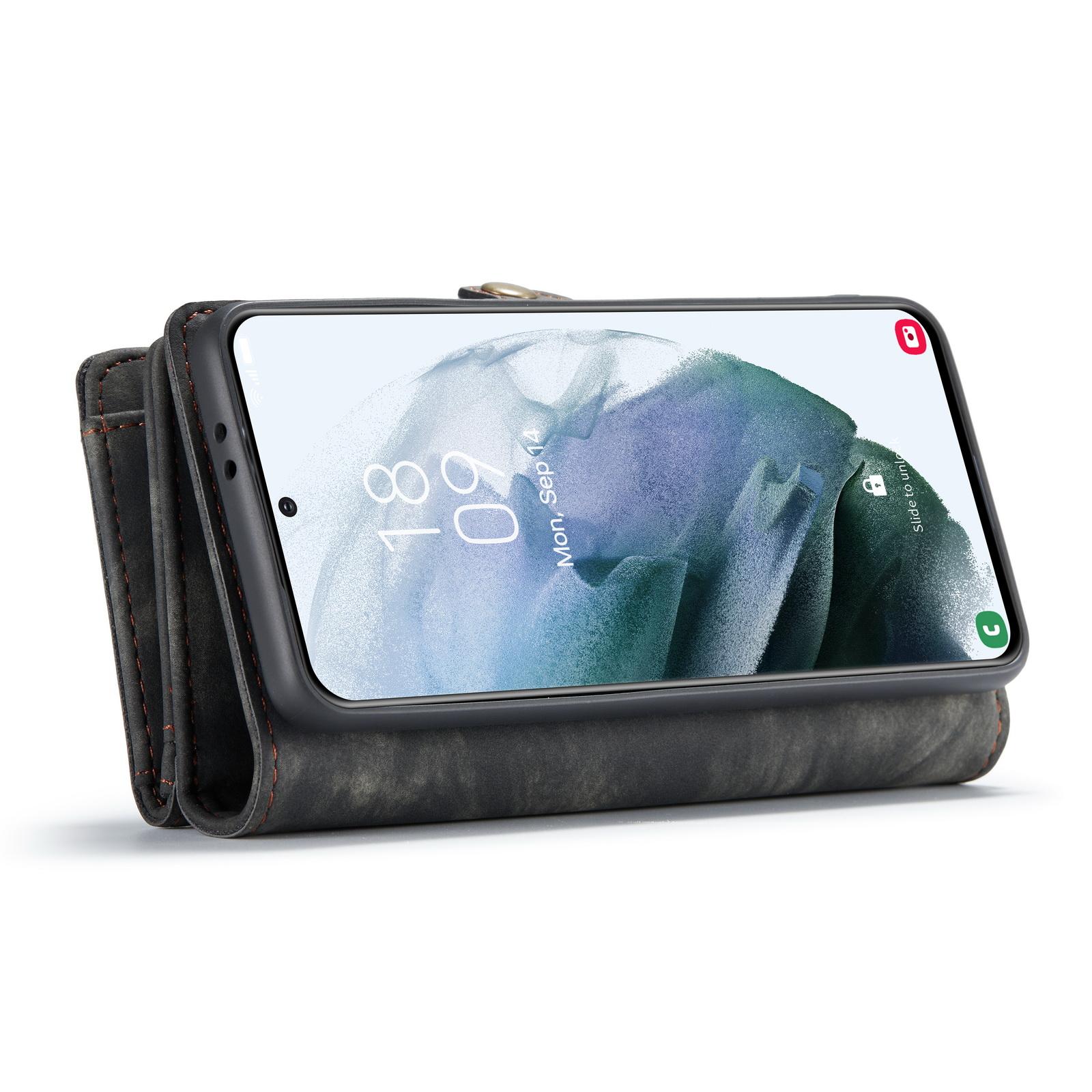 Multi-slot Suojakotelo Samsung Galaxy S21 Ultra Harmaa