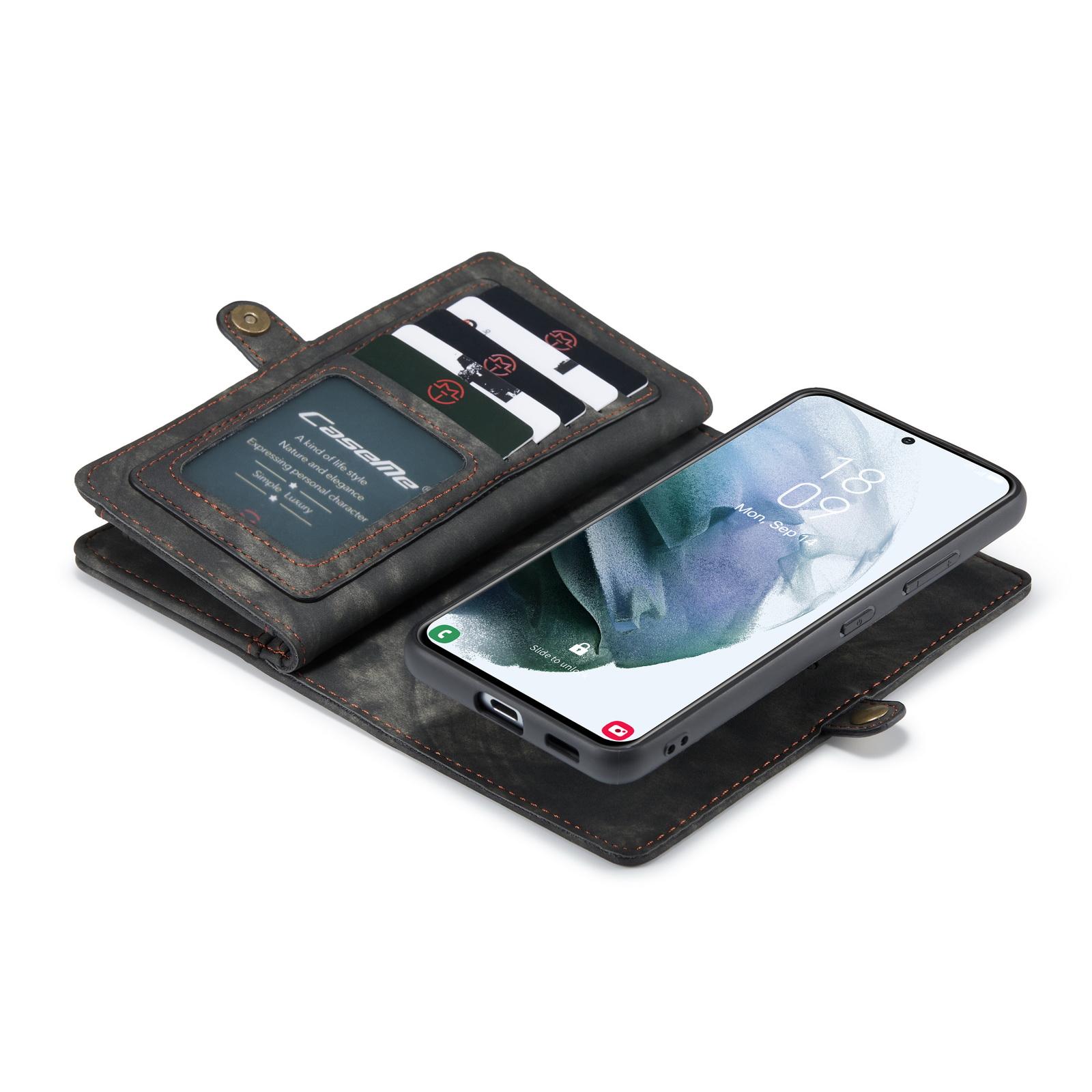 Multi-slot Suojakotelo Samsung Galaxy S21 Ultra Harmaa
