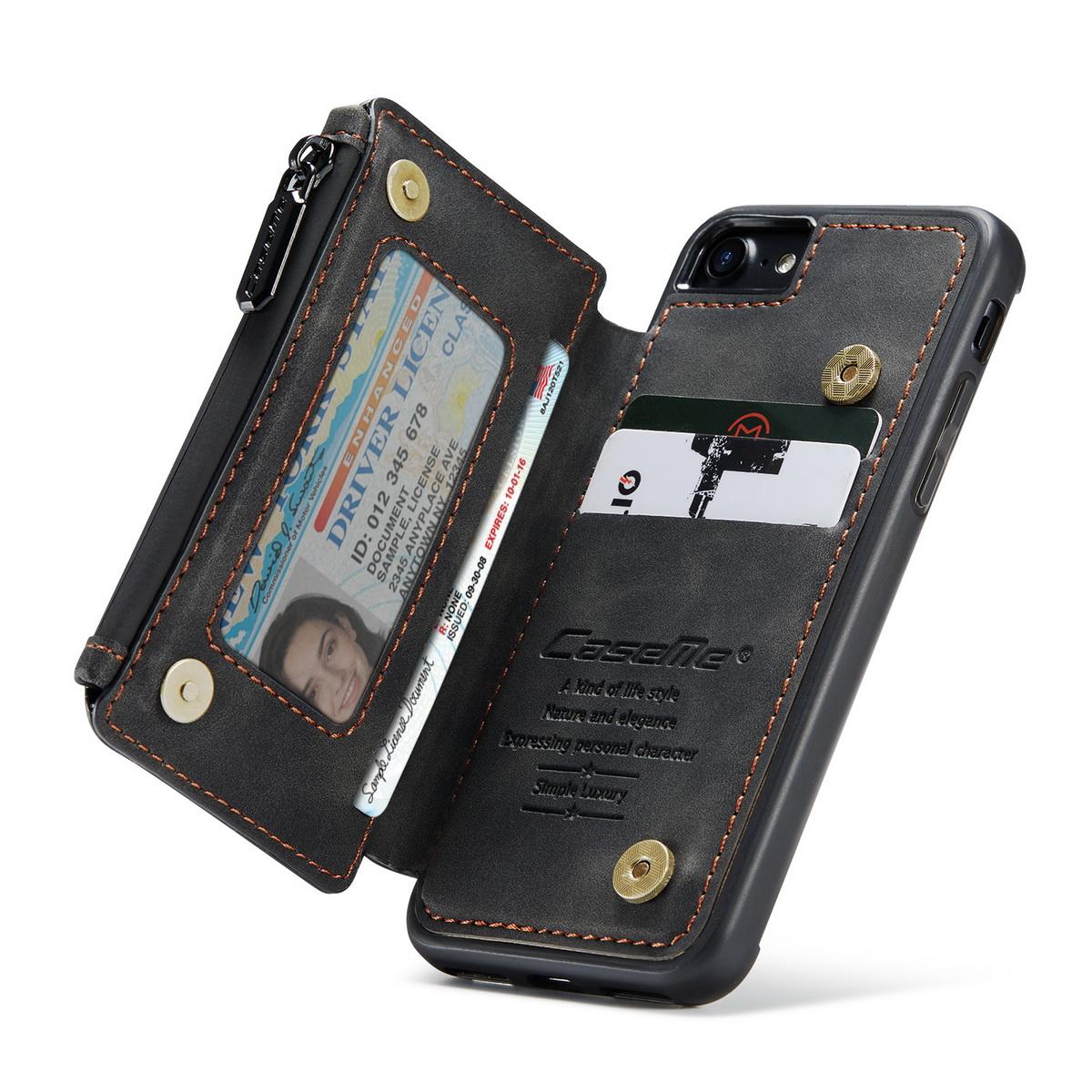 Multi-slot Kuori iPhone SE (2020) musta