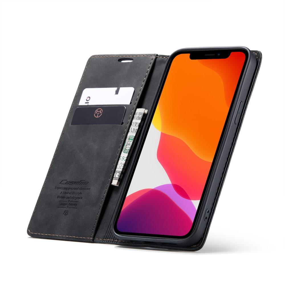 Slim Lompakkokotelo Apple iPhone 12/iPhone 12 Pro Musta