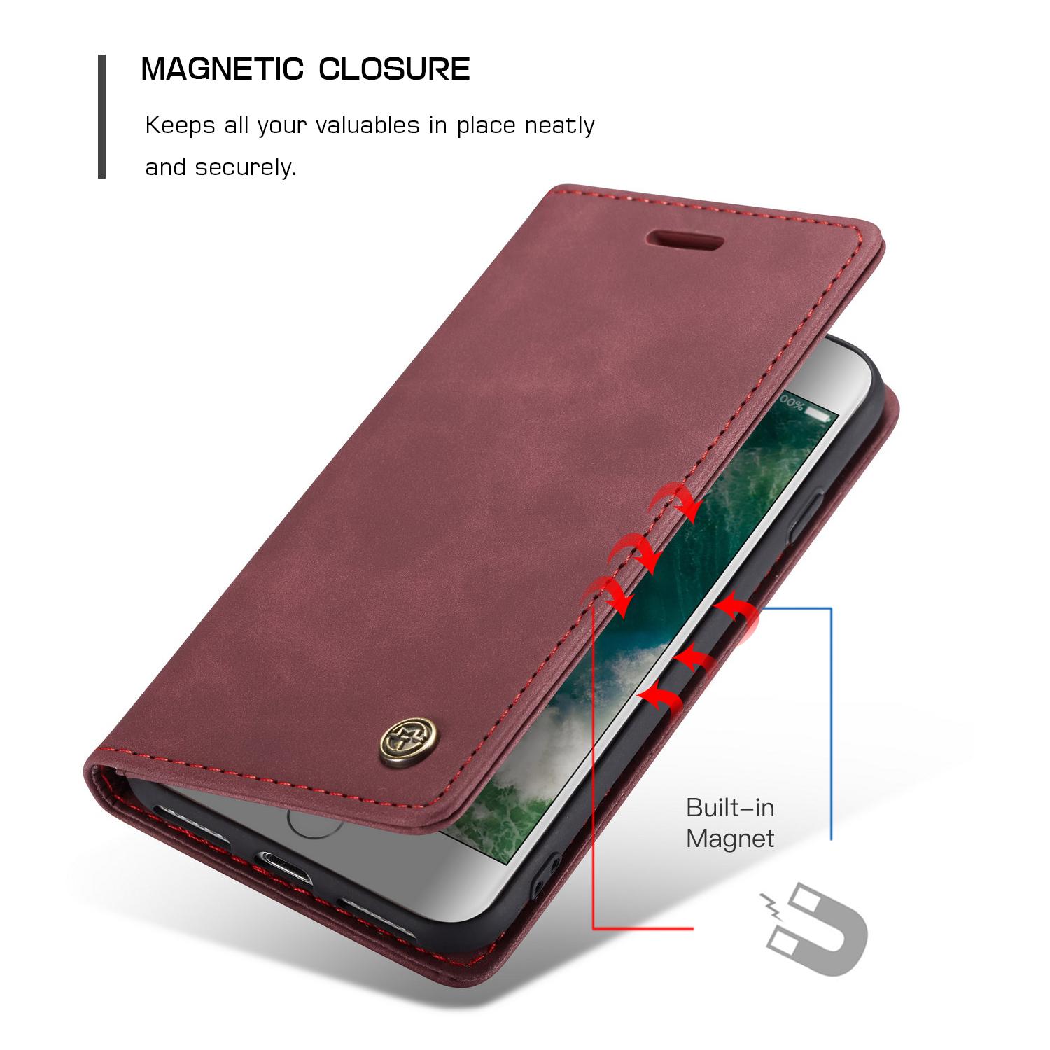 Slim Lompakkokotelo iPhone SE (2022) punainen