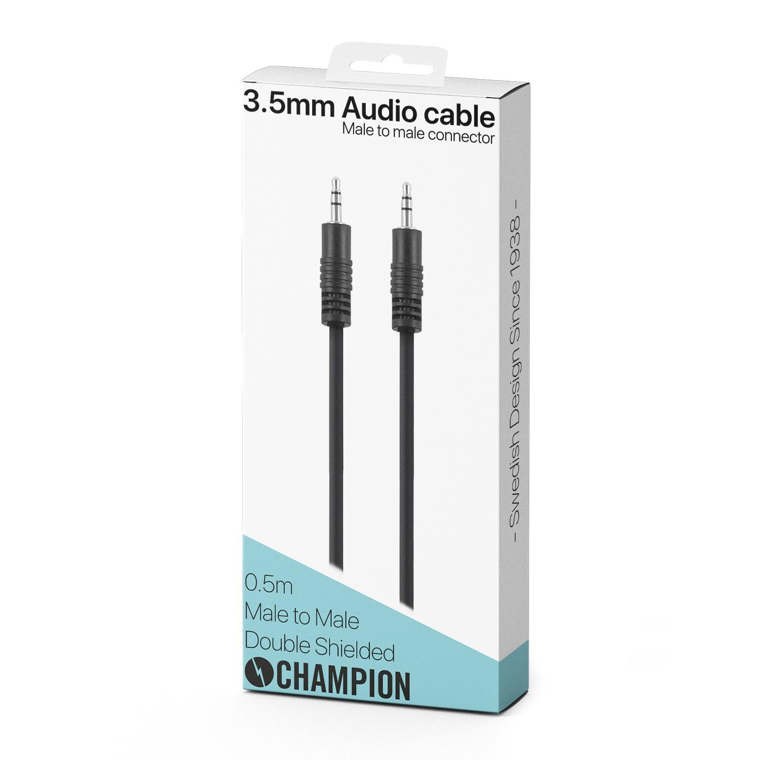 Champion Audiokaapeli 3,5mm Musta