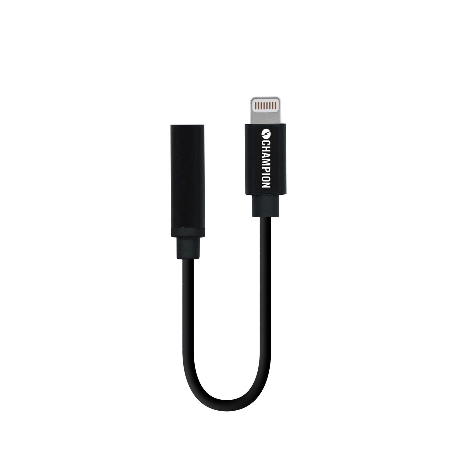 Lightning adapteri 3.5mm Lightning Musta