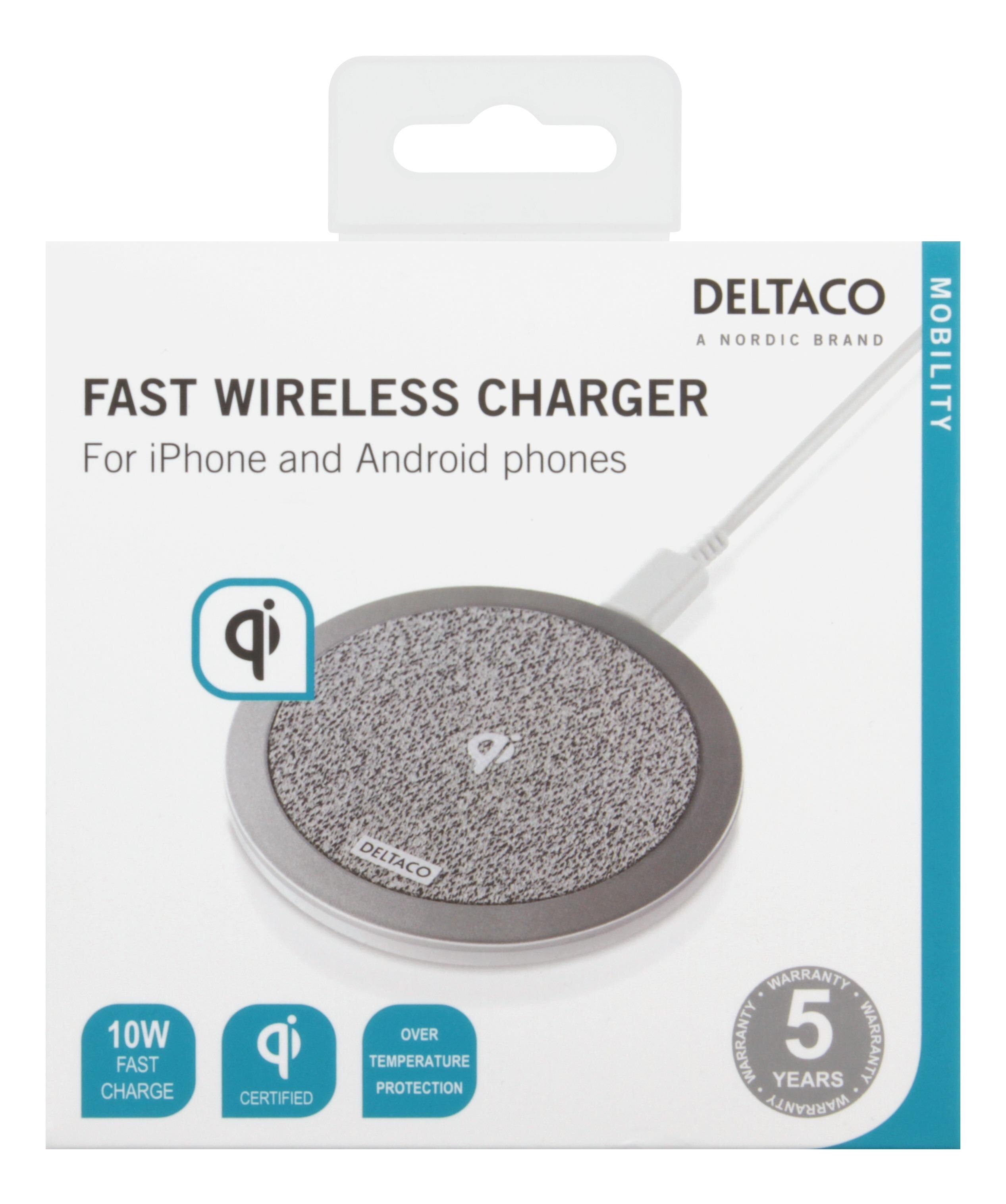 10W Wireless Qi Charging Pad Grey