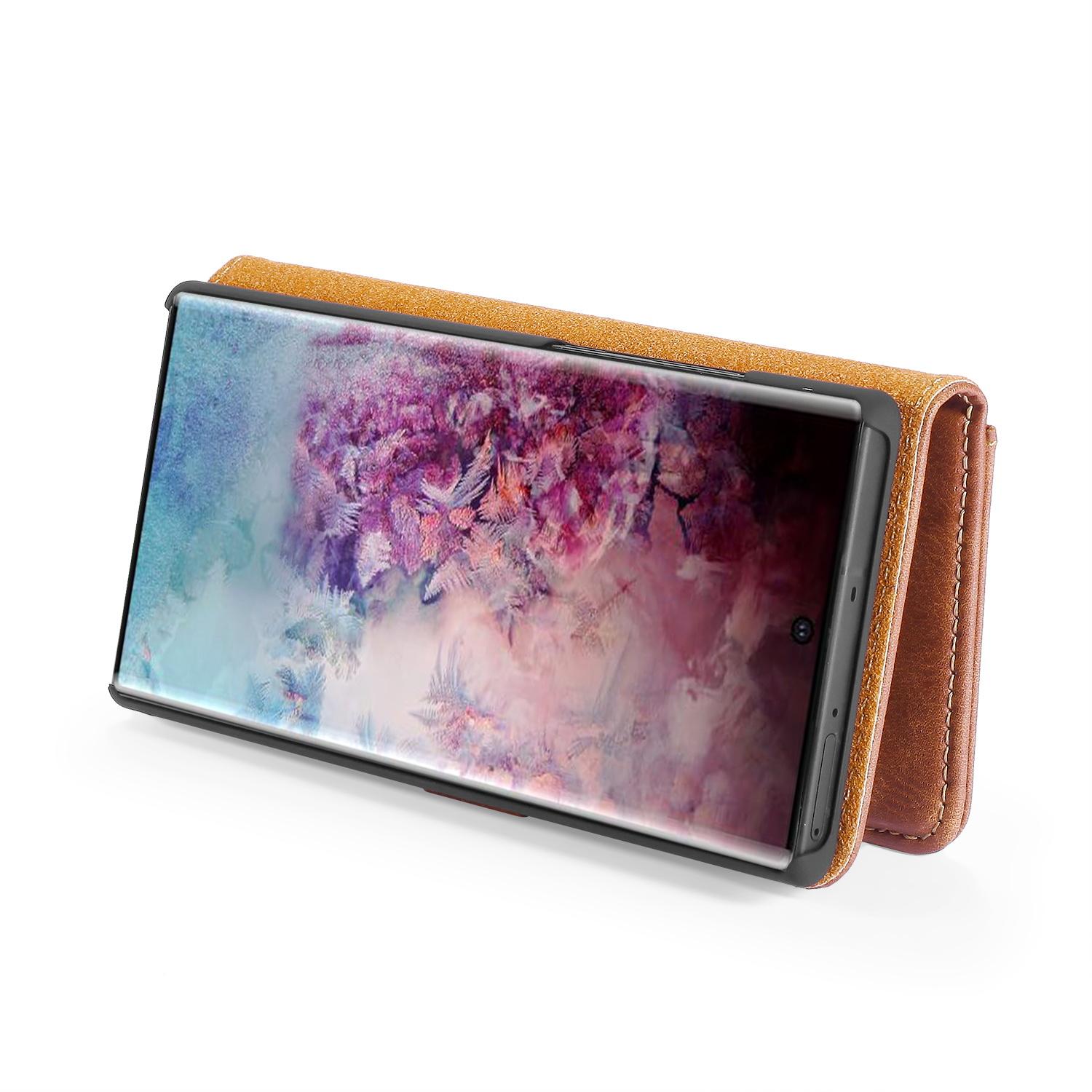 Magnet Wallet Samsung Galaxy Note 10 Plus Ruskea