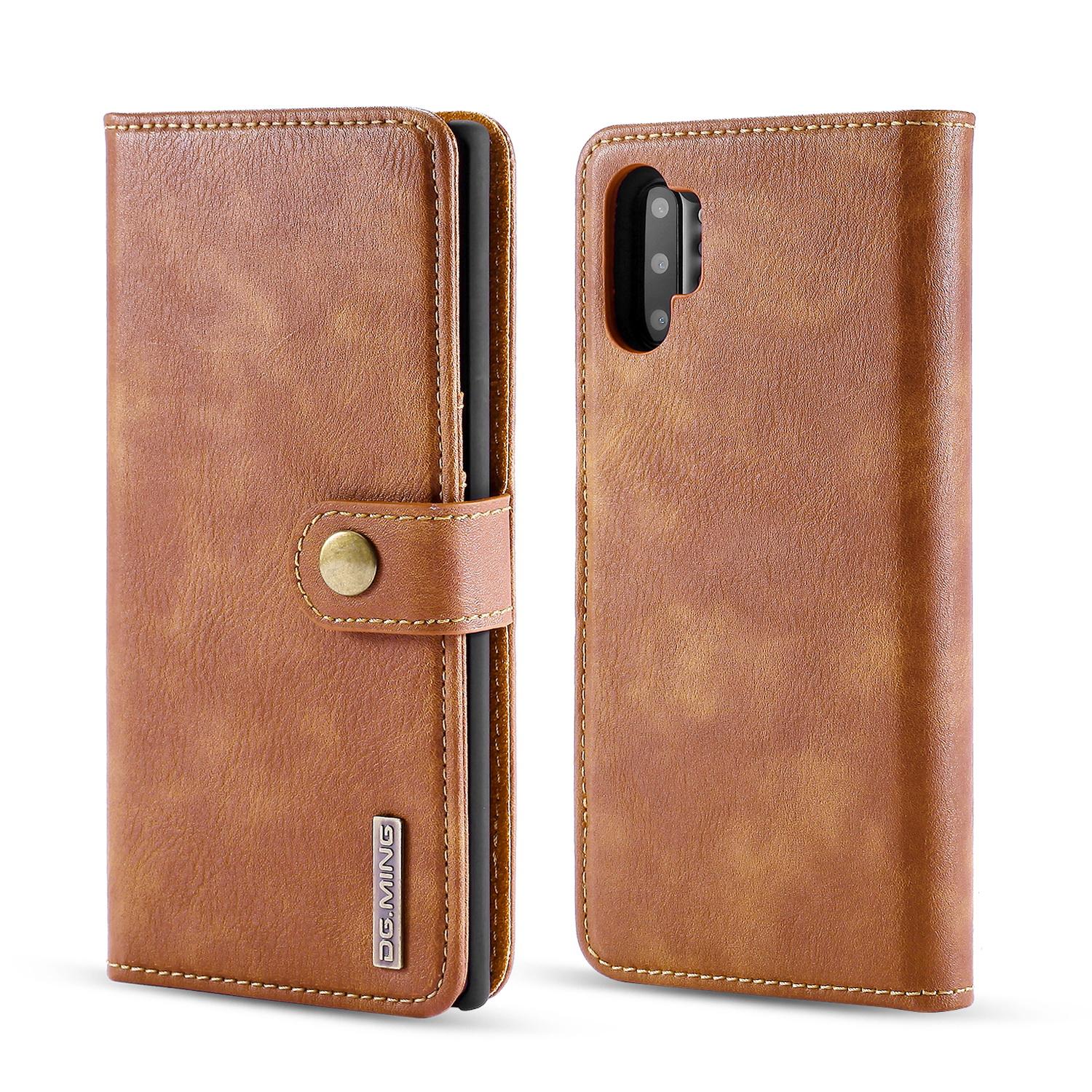 Magnet Wallet Samsung Galaxy Note 10 Plus Ruskea
