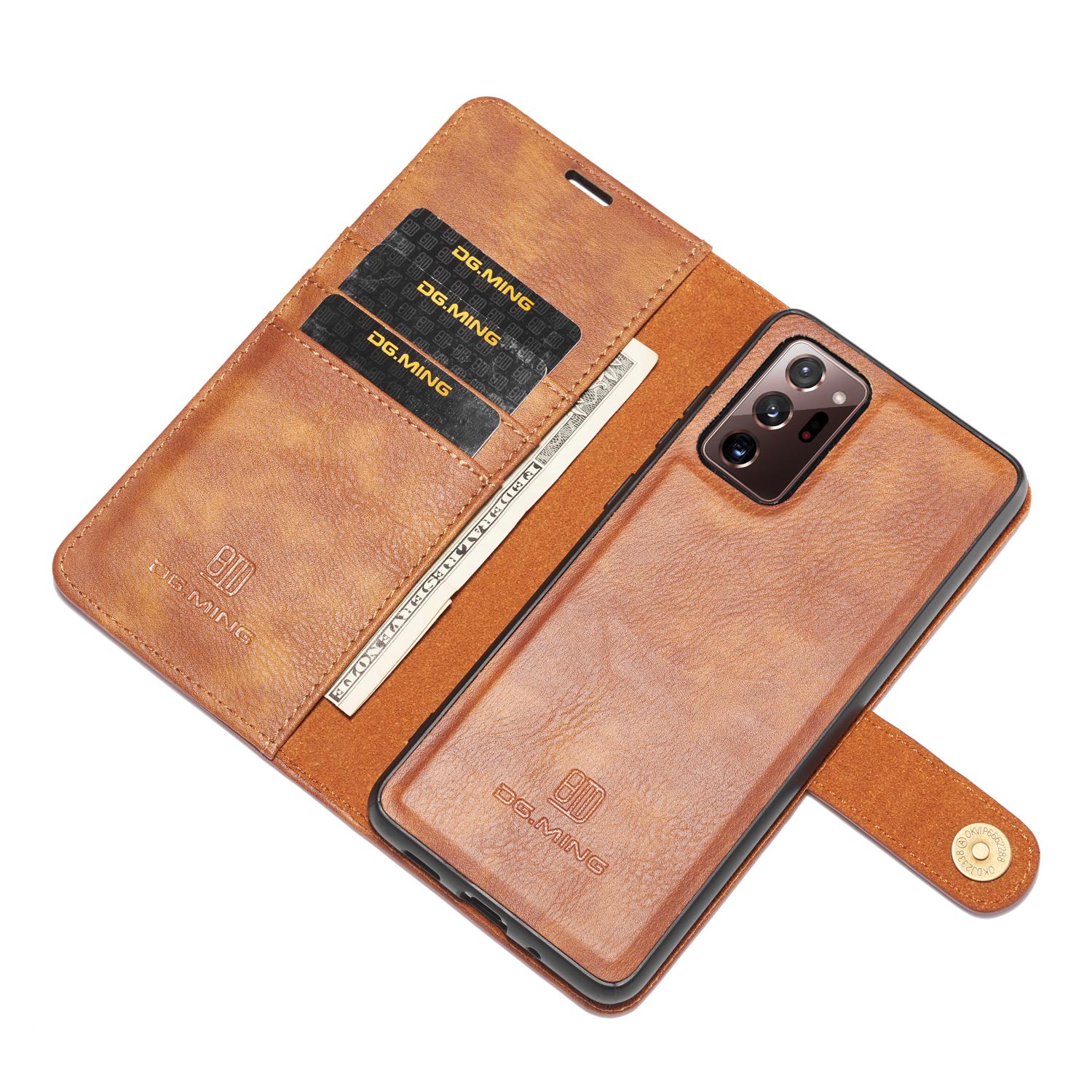Magnet Wallet Samsung Galaxy Note 20 Ultra Ruskea