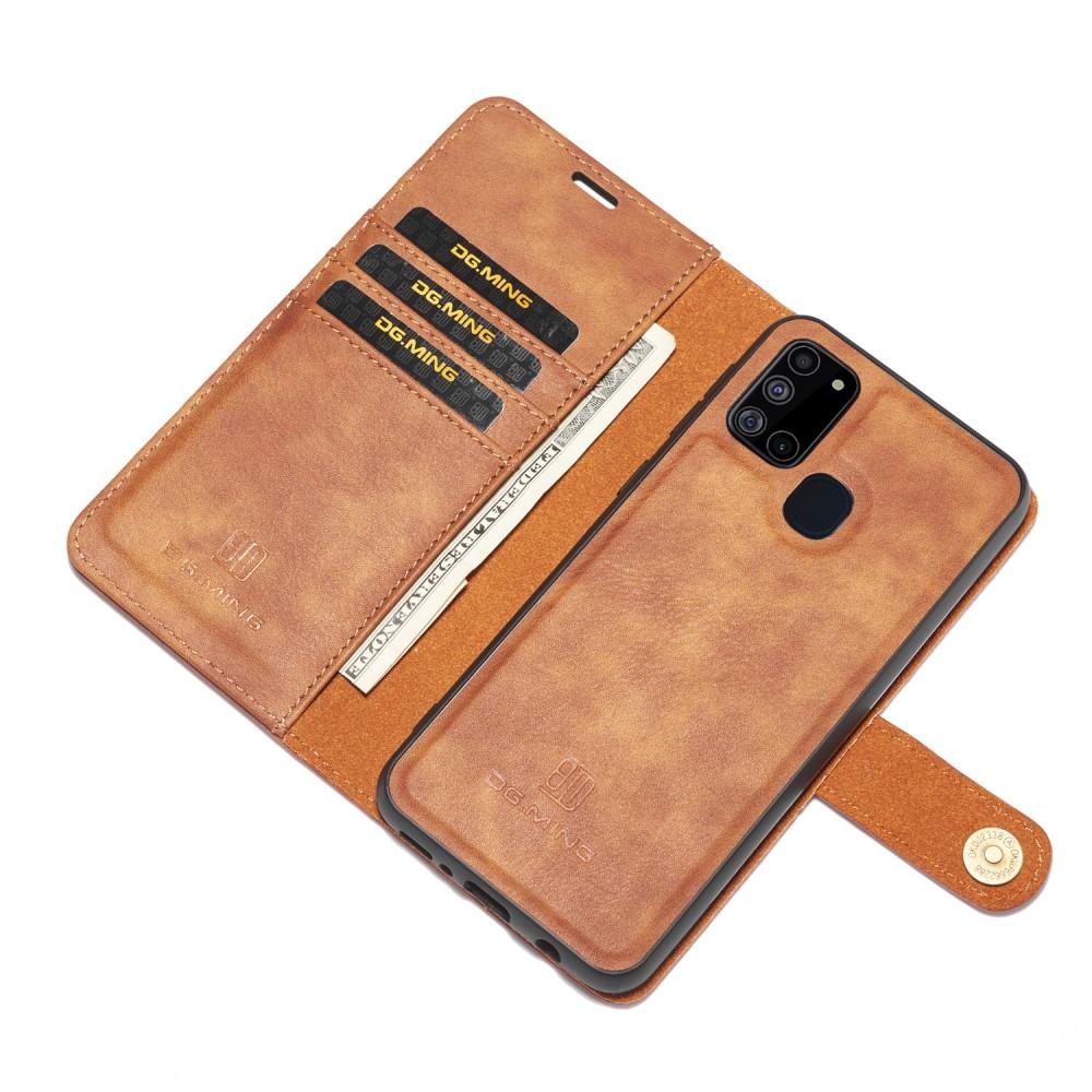 Magnet Wallet Samsung Galaxy A21s Ruskea