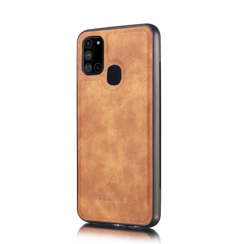 Magnet Wallet Samsung Galaxy A21s Ruskea