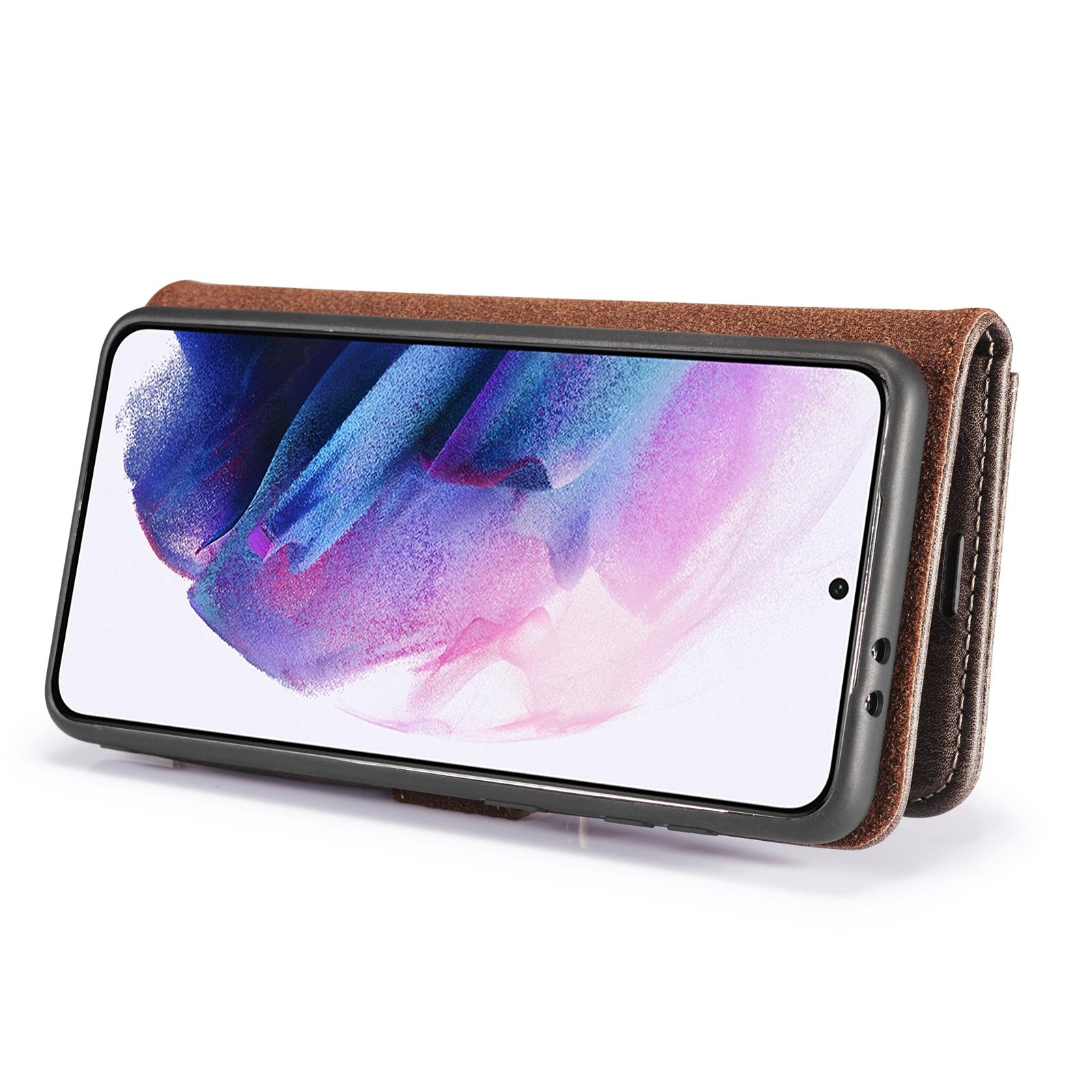 Magnet Wallet Samsung Galaxy S21 Plus Ruskea