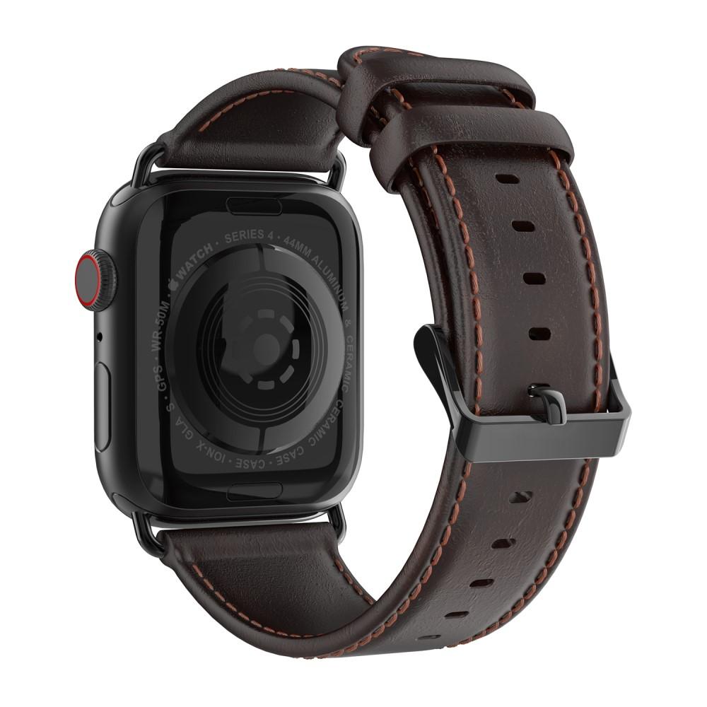 Leather Watch Band Apple Watch 41mm Series 7 Brown