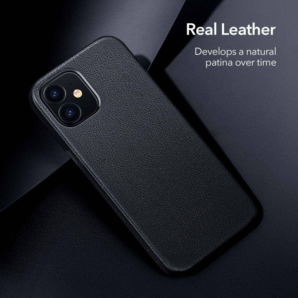 Premium Leather Case iPhone 12 Mini Black