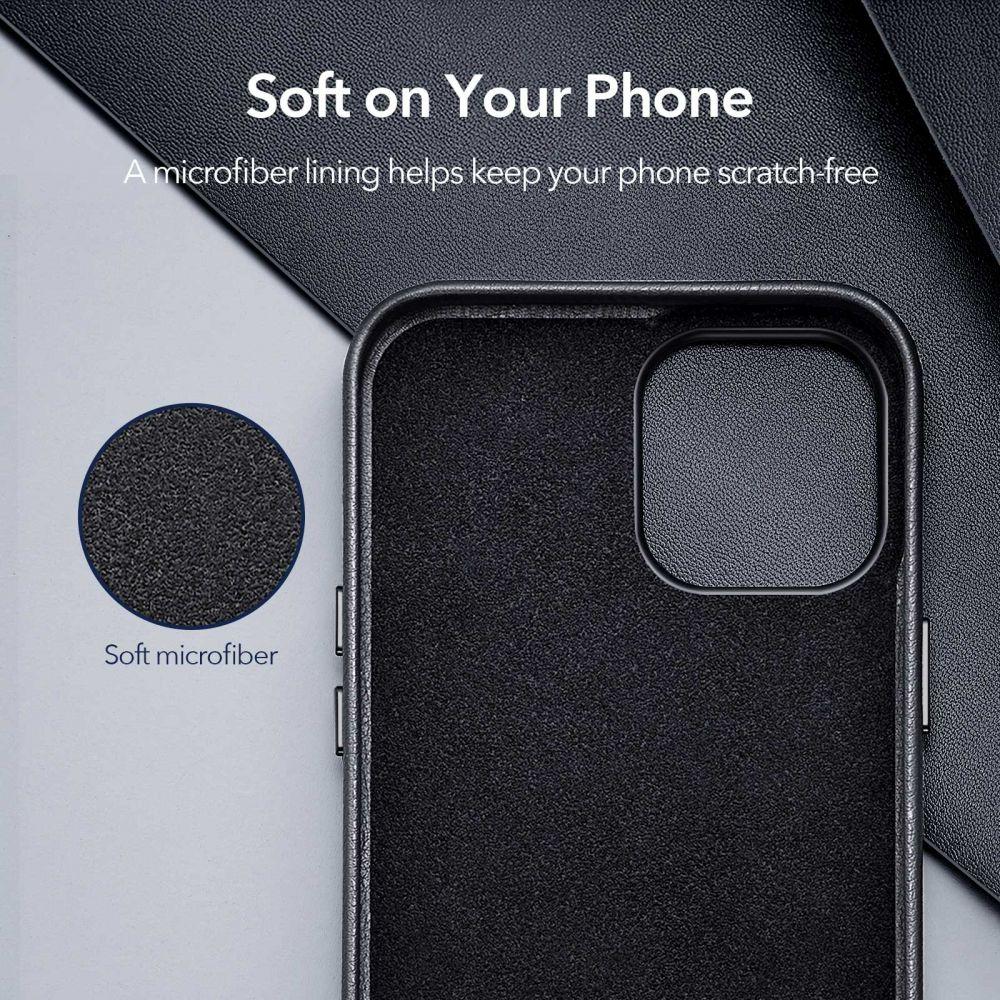 Premium Leather Case iPhone 12 Mini Black