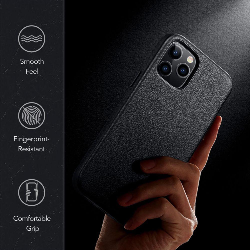 Premium Leather Case iPhone 12 Pro Max Black