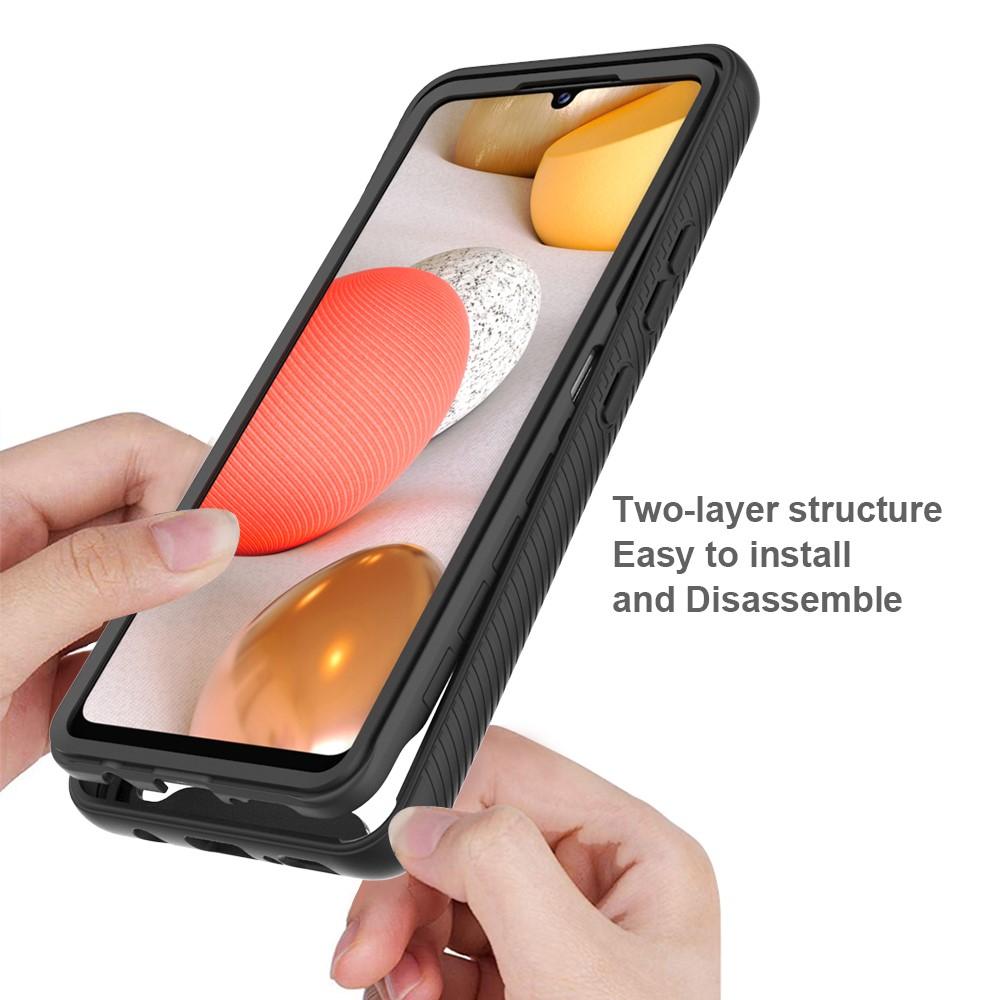 Full Cover Kuori Samsung Galaxy A42 Musta