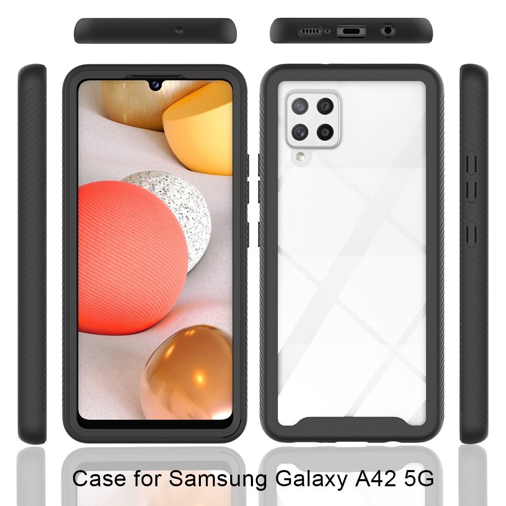 Full Cover Kuori Samsung Galaxy A42 Musta