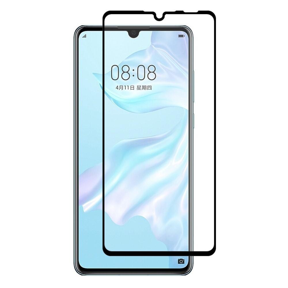 Full Glue Tempered Glass Huawei P30 Lite Black