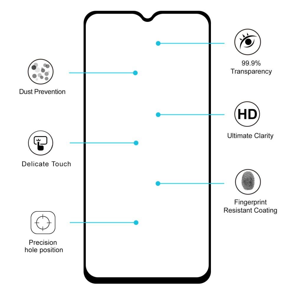 Full Glue Tempered Glass OnePlus 7/6T Black