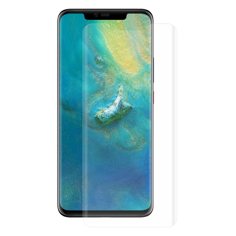 Koko näytön kaareva näytönsuoja Huawei Mate 20 Pro Läpinäkyvä