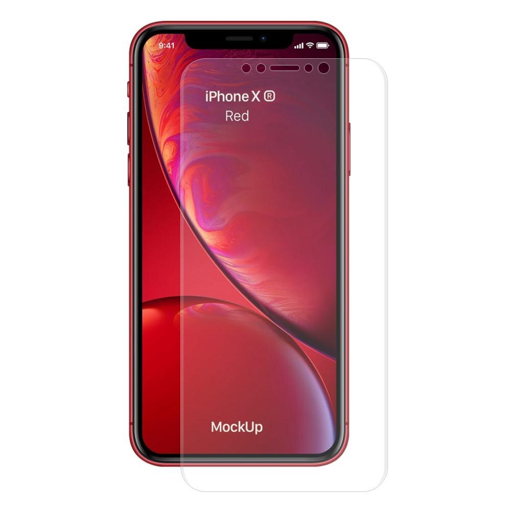 Koko näytön kaareva näytönsuoja iPhone 11/XR Läpinäkyvä