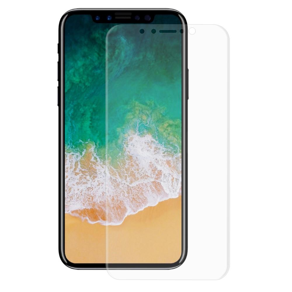 Koko näytön kaareva näytönsuoja iPhone X/XS Läpinäkyvä