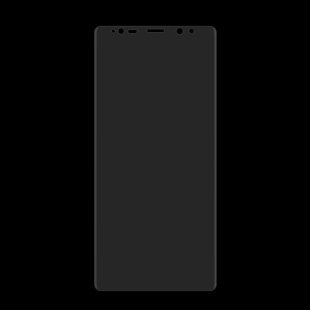 Koko näytön kaareva näytönsuoja Samsung Galaxy Note 9 Läpinäkyvä