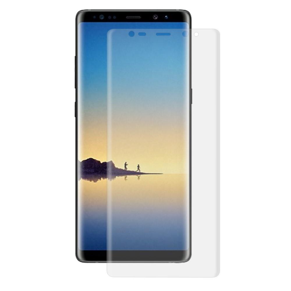 Koko näytön kaareva näytönsuoja Samsung Galaxy Note 8 Läpinäkyvä