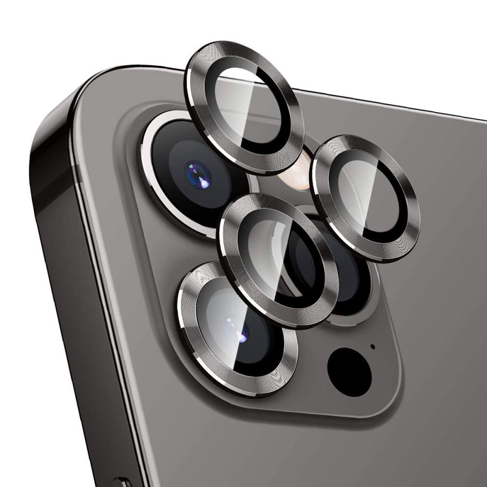 Panssarilasi Kameran Linssinsuojus alumiiniseos iPhone 12 Pro Musta