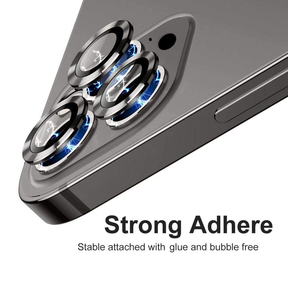 Panssarilasi Kameran Linssinsuojus alumiiniseos iPhone 12 Pro Musta
