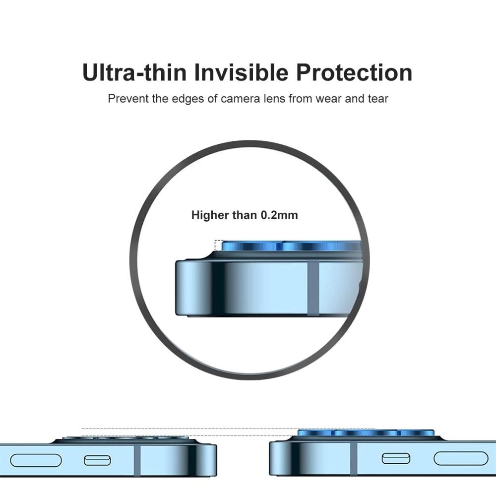 Panssarilasi Kameran Linssinsuojus alumiiniseos iPhone 12 Pro Musta