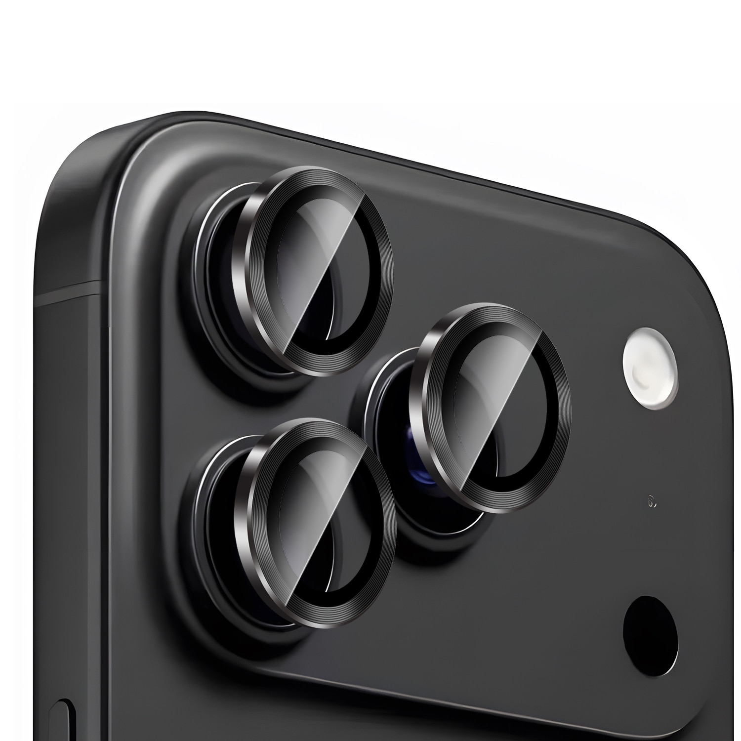 Kameran linssinsuoja Metallia iPhone 17 Pro Max Musta