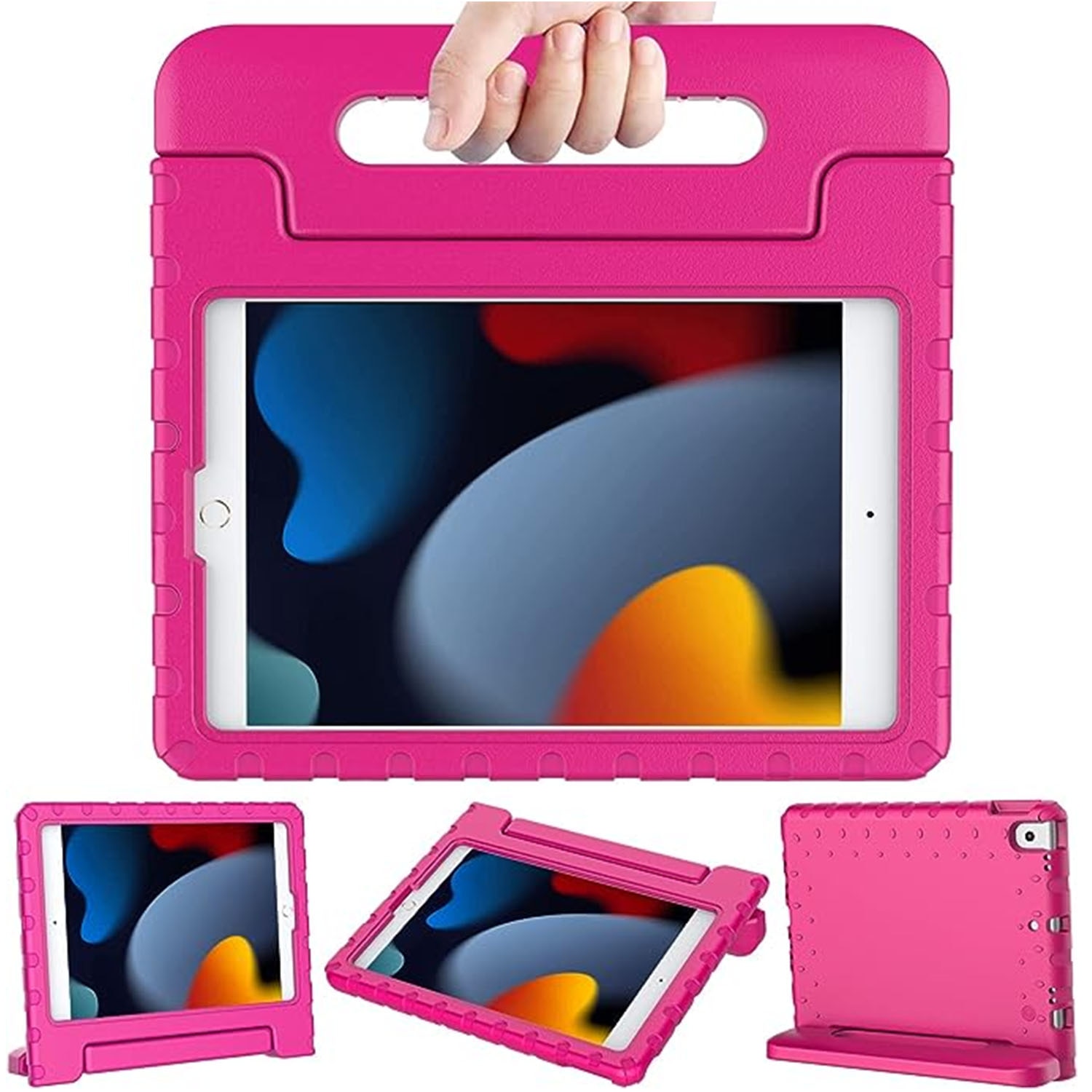 Iskunkestävä EVA kuori iPad 10.2 9th Gen (2021) vaaleanpunainen