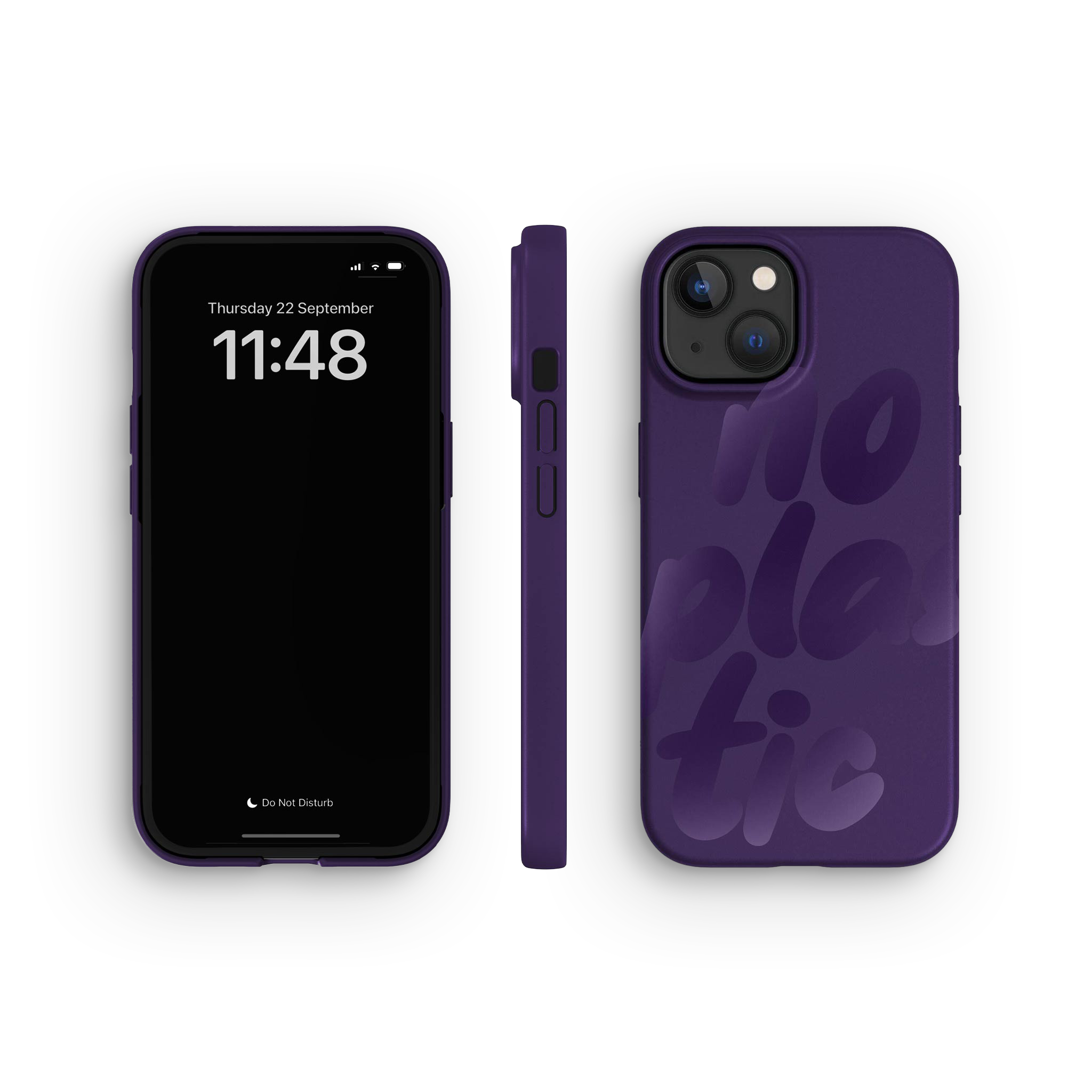 Kuori iPhone 15, No Plastic Blackberry Purple