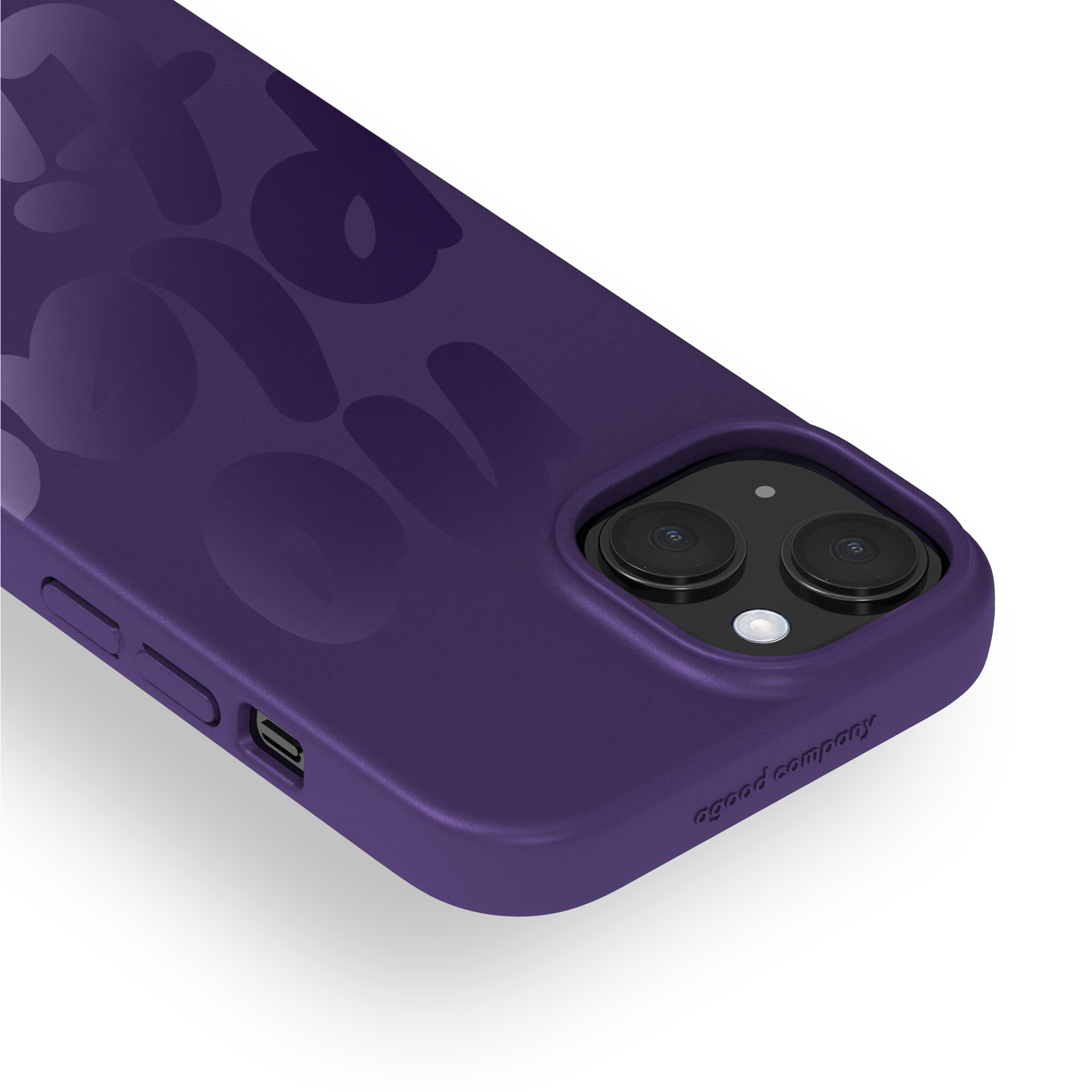 Kuori iPhone 15, No Plastic Blackberry Purple