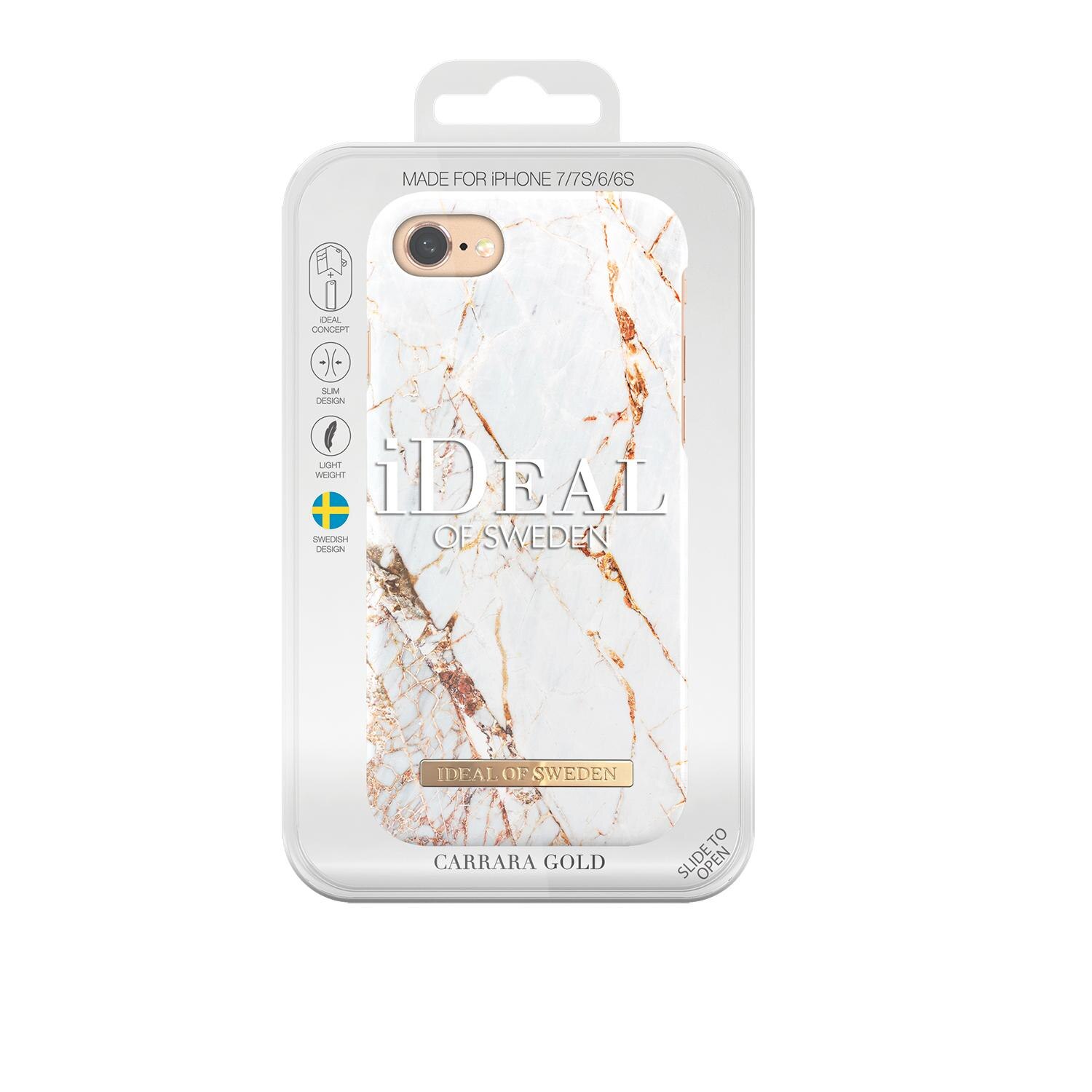 Fashion Case iPhone 6/6S/7/8/SE Carrara Gold Marble