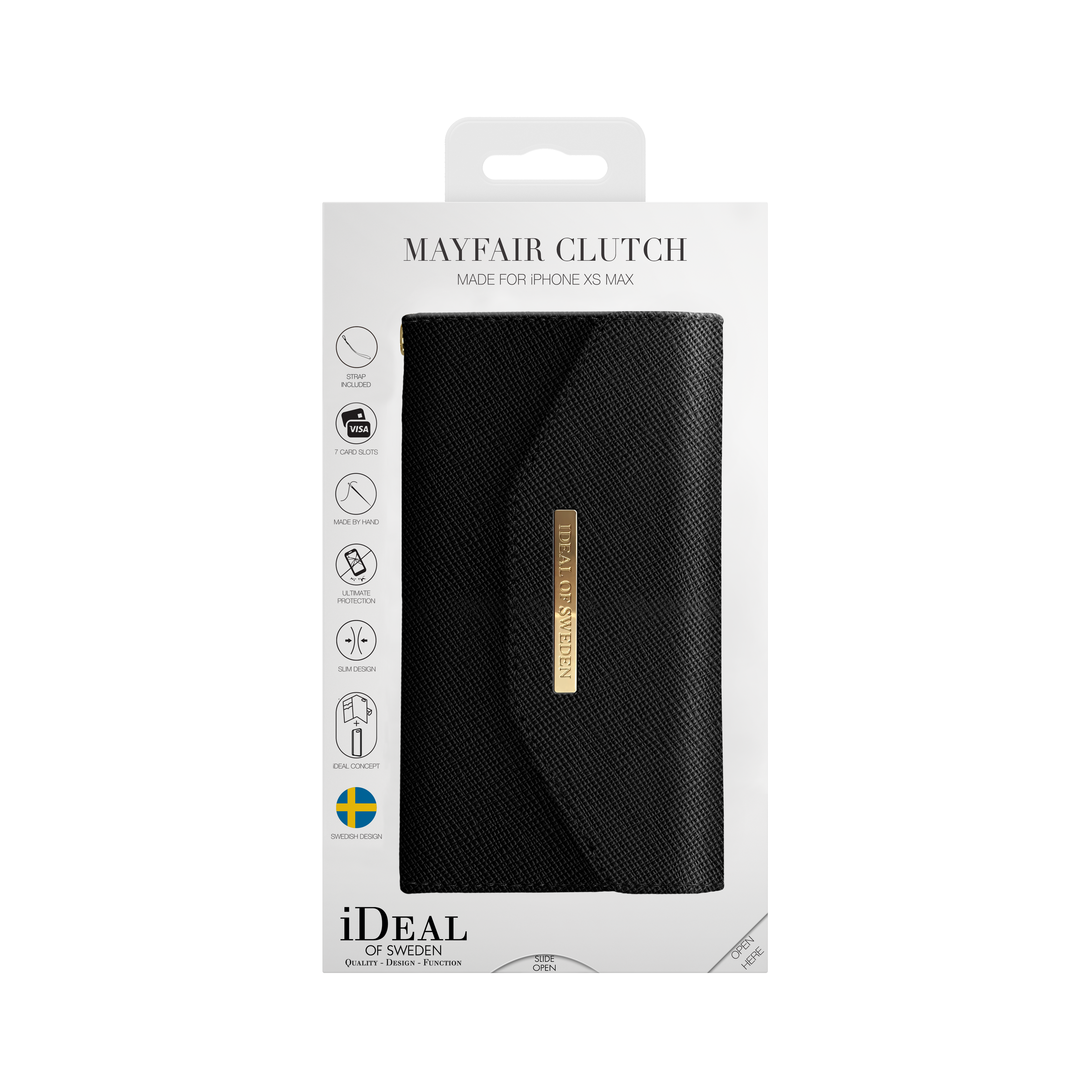 Mayfair Clutch Apple iPhone XS Max Black