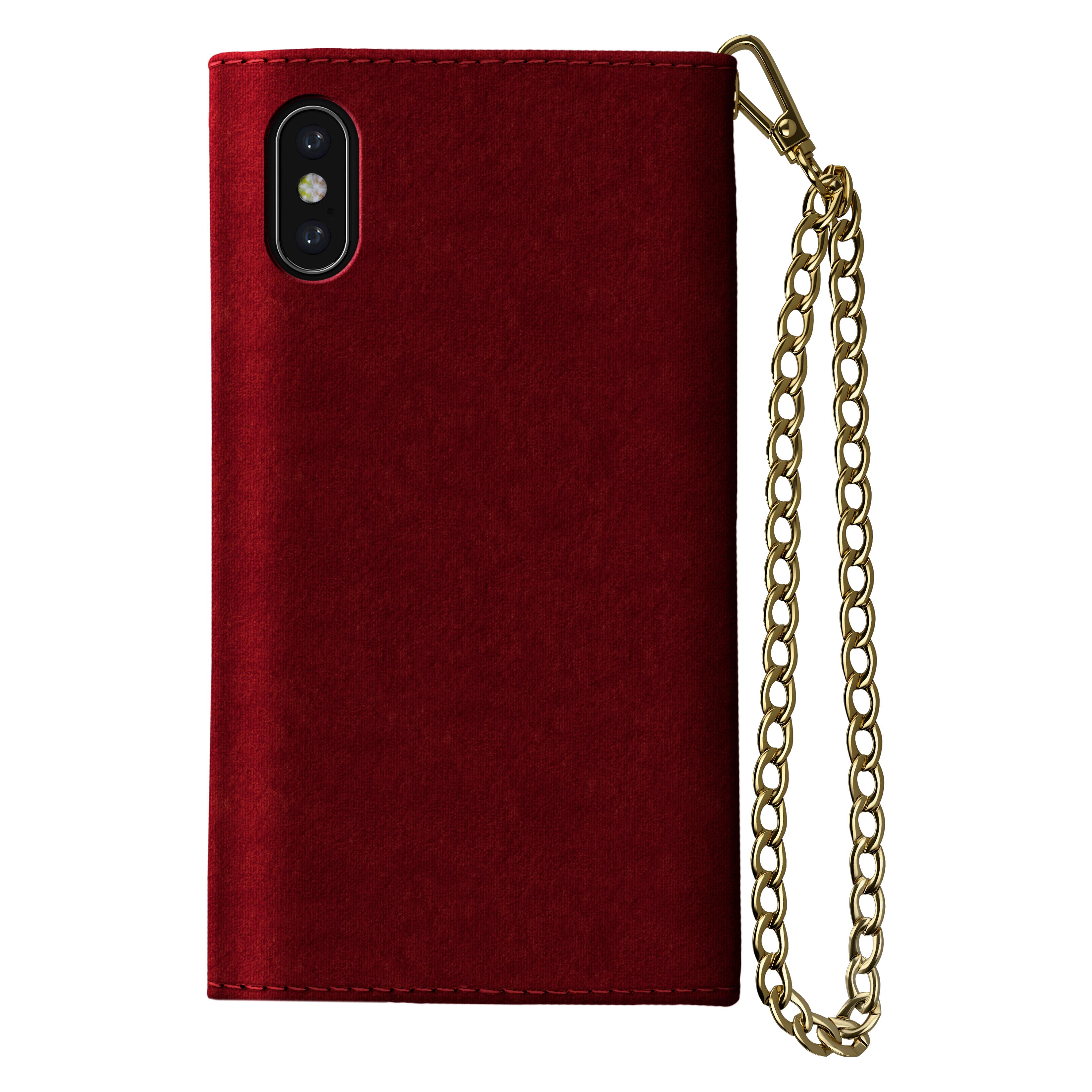 Mayfair Clutch Velvet iPhone Xr Red